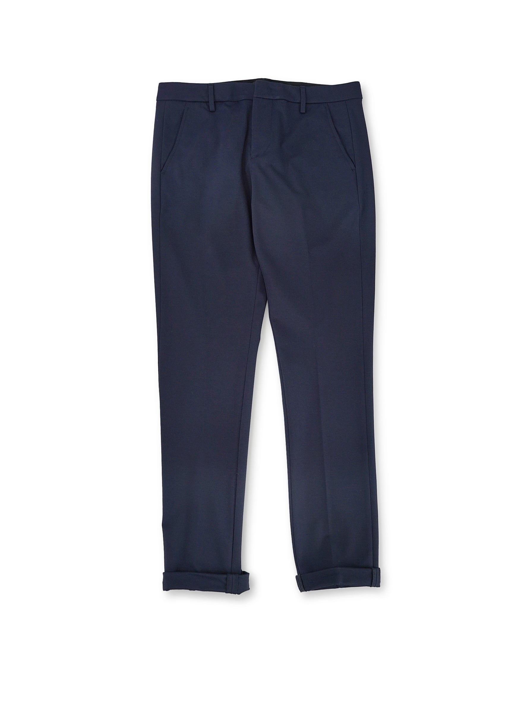 Dark blue jersey trousers
